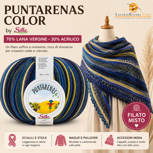 Lana PUNTARENAS COLOR - Silke - Colore: - by LacariaRicami.Store