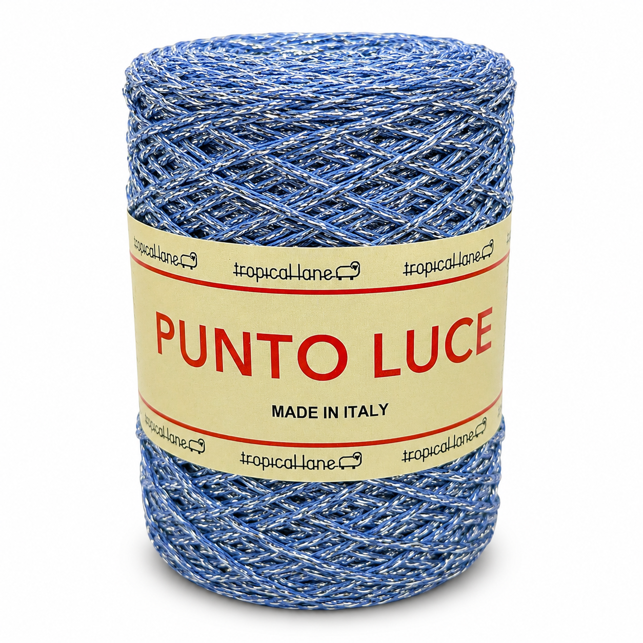 VISCOSA Punto Luce - Tropical Lane - Colore: 35 - AZZURRO LUREX ARGENTO - by LacariaRicami.Store