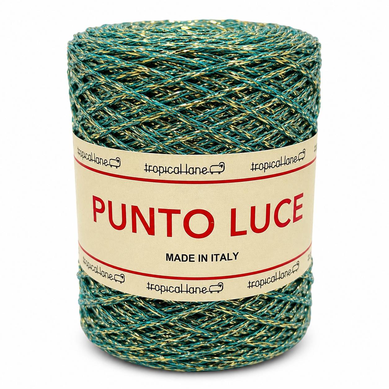 VISCOSA Punto Luce - Tropical Lane - Colore: 40 - VERDE LUREX ORO - by LacariaRicami.Store