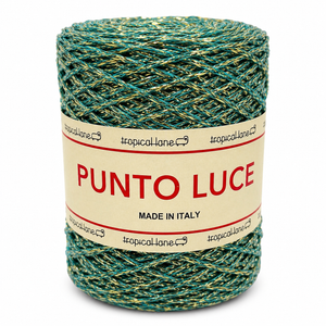 VISCOSA Punto Luce - Tropical Lane - Colore: 40 - VERDE LUREX ORO - by LacariaRicami.Store