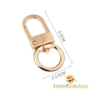 Moschettoni A Scatto - Colore: 845558 - (1pz) 50x25mm ORO - by LacariaRicami.Store