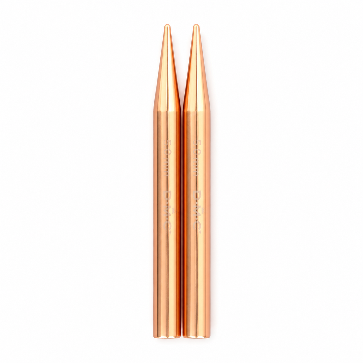 Ferri circolari Rose Gold Intercambiabili - DMC - Colore: Piccoli ferri circolari - 3.0 mm - by LacariaRicami.Store