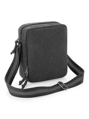 Borsa Mini reporter in tela vintage - QD614 - Colore: VINTAGE NERA - by LacariaRicami.Store