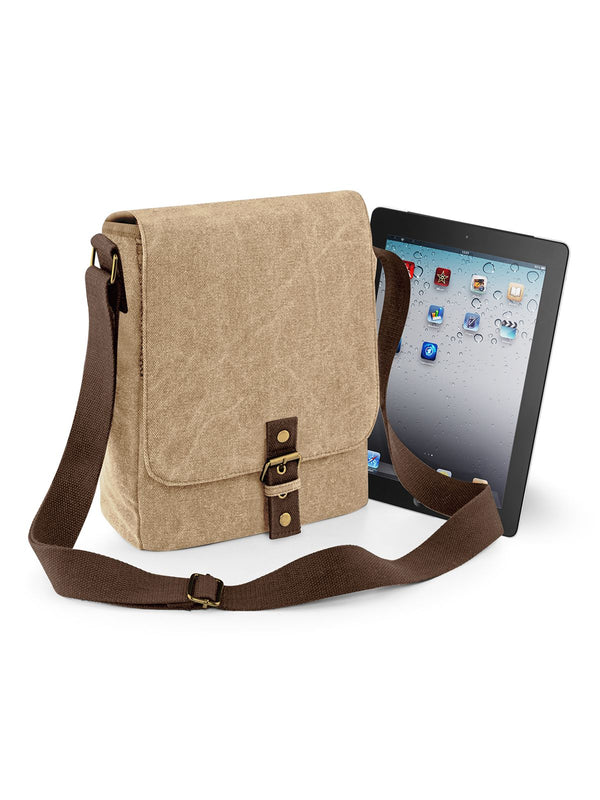 Borsa Reporter per iPad/Tablet in tela vintage - QD624 | Irresistibile
