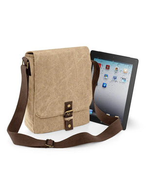 Borsa Reporter per iPad/Tablet in tela vintage - QD624 | Irresistibile - - LacariaRicami.Store