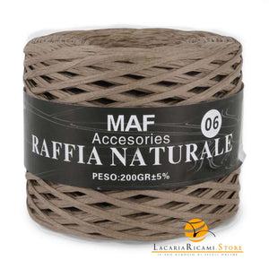 Rafia RAFFIA NATURALE - MAF Accessories - Colore: 06 - TORTORA - by LacariaRicami.Store