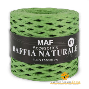Rafia RAFFIA NATURALE - MAF Accessories - Colore: 07 - VERDE - by LacariaRicami.Store