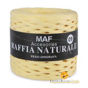Rafia RAFFIA NATURALE - MAF Accessories - Colore: 09 - GIALLINO - by LacariaRicami.Store