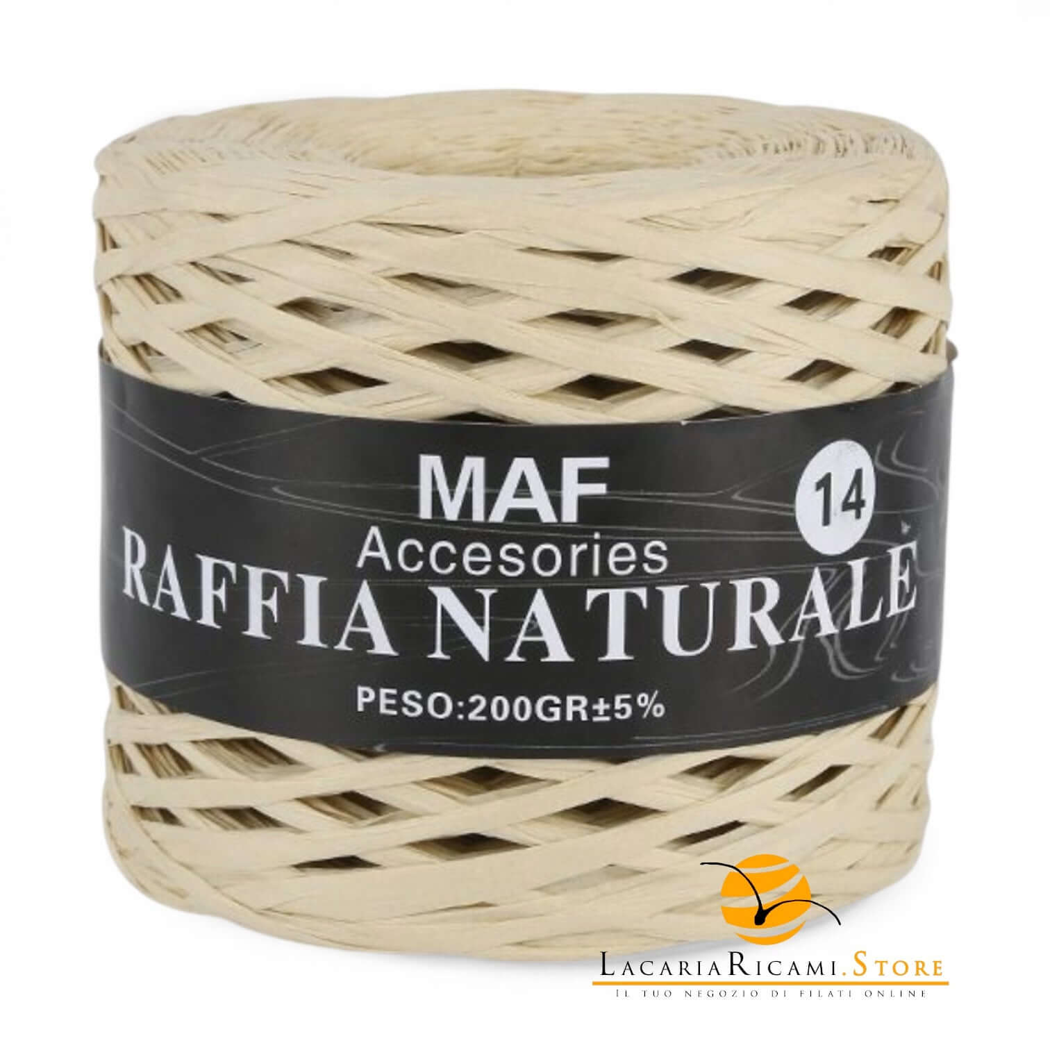 Rafia RAFFIA NATURALE - MAF Accessories - Colore: 14 - PANNA - by LacariaRicami.Store