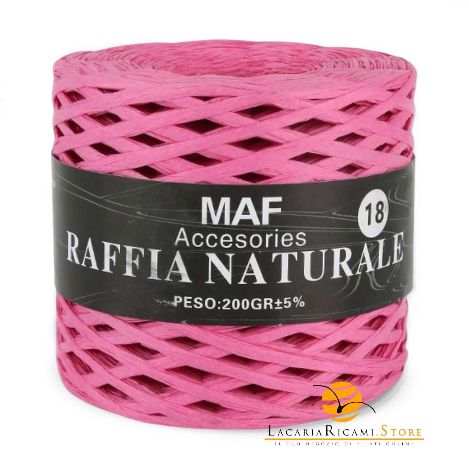 Rafia RAFFIA NATURALE - MAF Accessories - Colore: 18 - FUCSIA - by LacariaRicami.Store