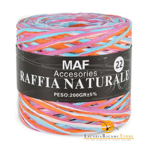 Rafia RAFFIA NATURALE - MAF Accessories - Colore: 22 - ARANCIO MIX - by LacariaRicami.Store