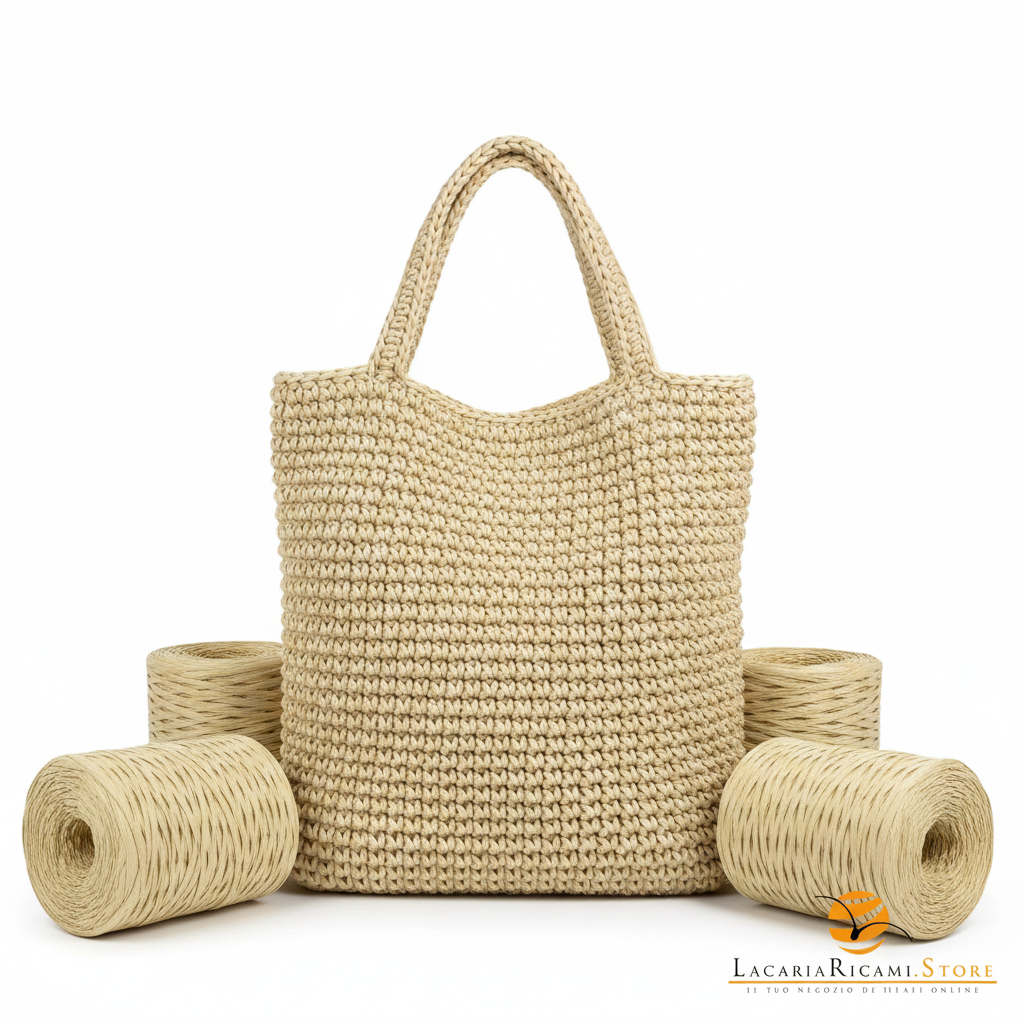 Rafia NATURALE - LacariaRicami.Store - Colore: - by LacariaRicami.Store