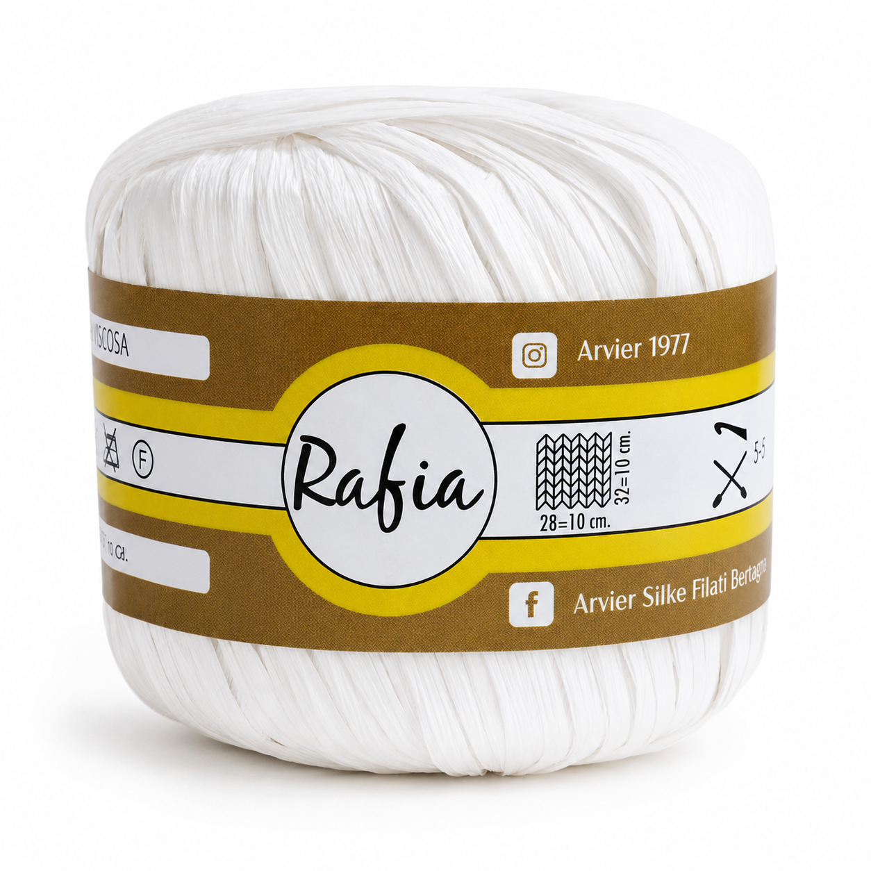 Viscosa RAFIA - GPTEX - Colore: 01 - BIANCO - by LacariaRicami.Store
