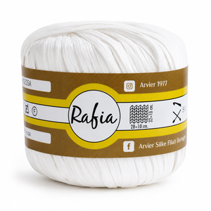 Viscosa RAFIA - GPTEX - Colore: 01 - BIANCO - by LacariaRicami.Store