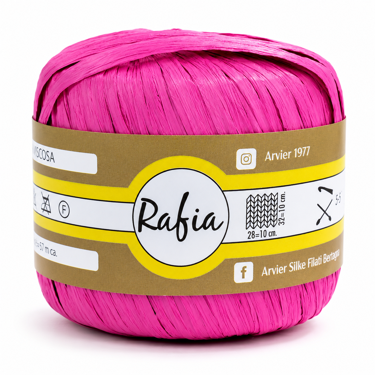 Viscosa RAFIA - GPTEX - Colore: 05 - FUCSIA - by LacariaRicami.Store