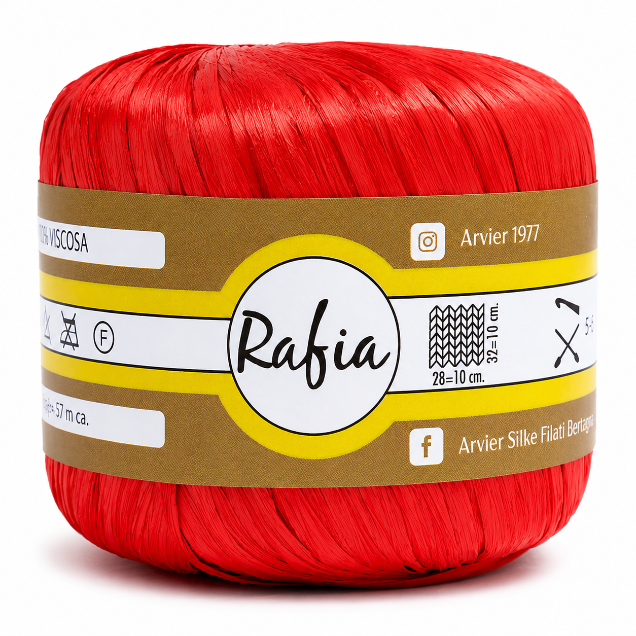 Viscosa RAFIA - GPTEX - Colore: 09 - CORALLO - by LacariaRicami.Store