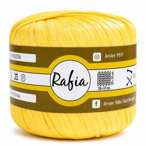 Viscosa RAFIA - GPTEX - Colore: 10 - GIALLO - by LacariaRicami.Store