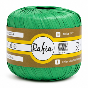 Viscosa RAFIA - GPTEX - Colore: 11 - VERDE - by LacariaRicami.Store