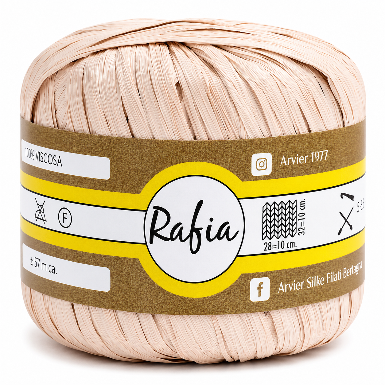 Viscosa RAFIA - GPTEX - Colore: 146 - BEIGE - by LacariaRicami.Store