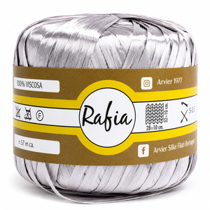 Viscosa RAFIA - GPTEX - Colore: 1616 - ARGENTO LUX - by LacariaRicami.Store