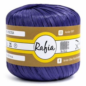 Viscosa RAFIA - GPTEX - Colore: 18 - BLU NOTTE - by LacariaRicami.Store