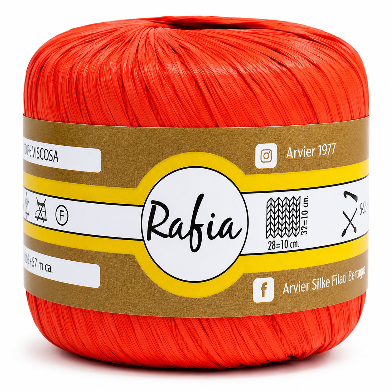 Viscosa RAFIA - GPTEX - Colore: 22 - ARANCIO - by LacariaRicami.Store