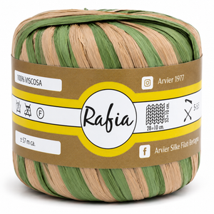 Viscosa RAFIA - GPTEX - Colore: 3120 - VERDE MARRONE - by LacariaRicami.Store