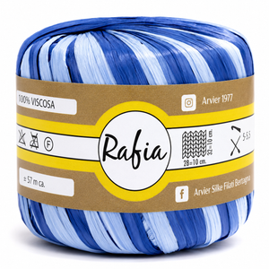 Viscosa RAFIA - GPTEX - Colore: 345 - CELESTE BLU - by LacariaRicami.Store