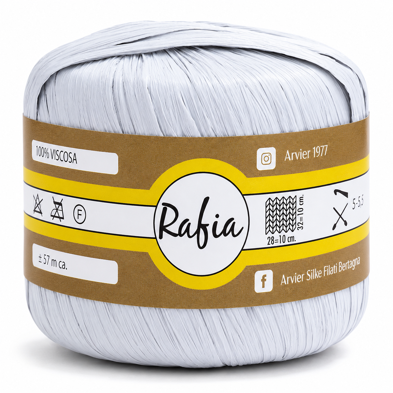 Viscosa RAFIA - GPTEX - Colore: 65 - GRIGIO CHIARO - by LacariaRicami.Store