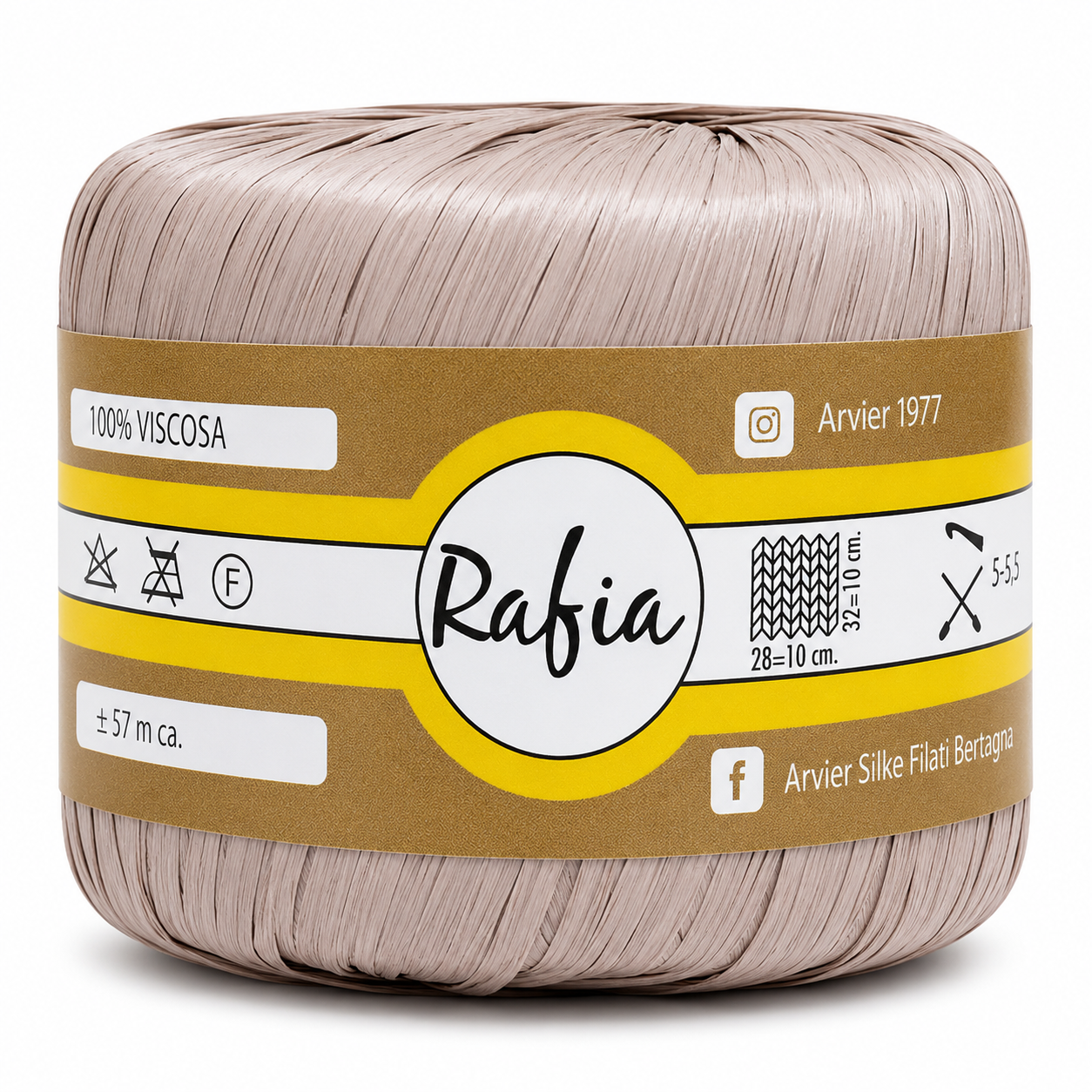 Viscosa RAFIA - GPTEX - Colore: 99 - GRIGIO FUMO - by LacariaRicami.Store