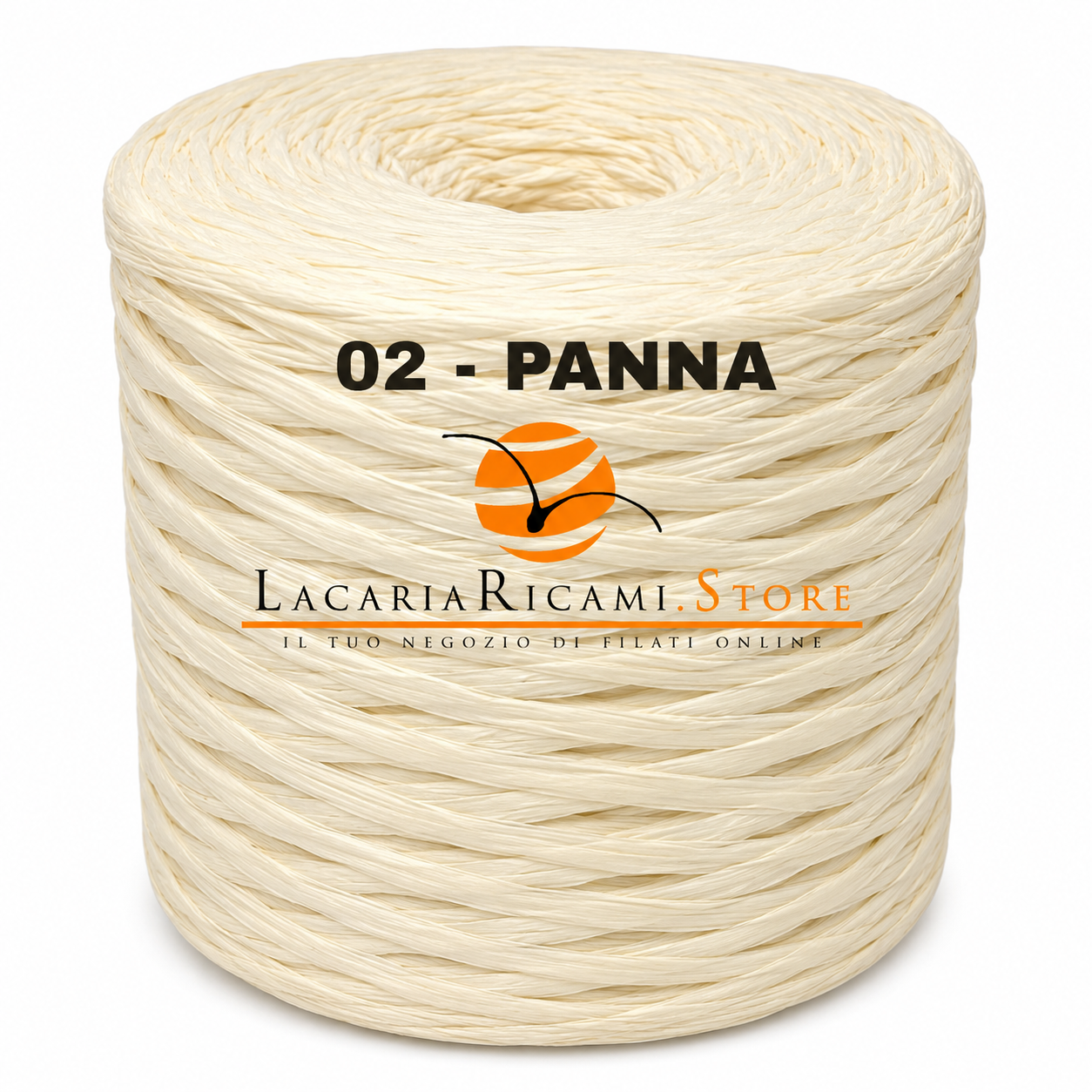 Rafia NATURALE - LacariaRicami.Store - Colore: 02 - PANNA - by LacariaRicami.Store