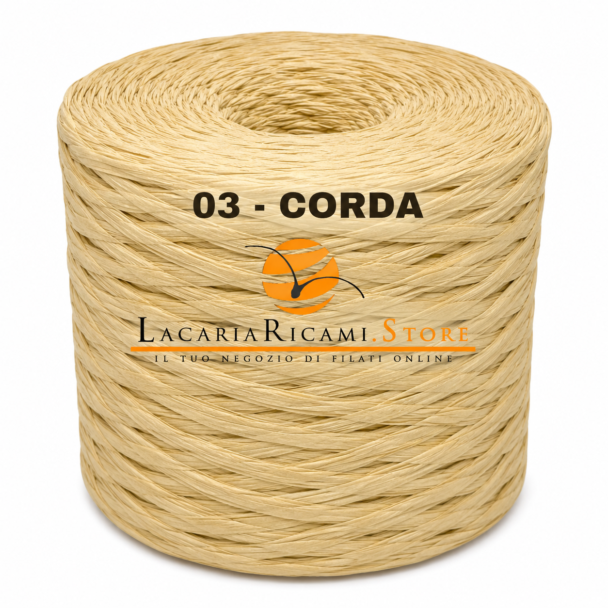Rafia NATURALE - LacariaRicami.Store - Colore: 03 - CORDA - by LacariaRicami.Store