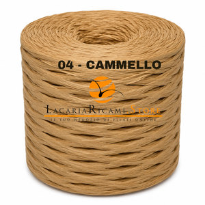 Rafia NATURALE - LacariaRicami.Store - Colore: 04 - CAMMELLO - by LacariaRicami.Store