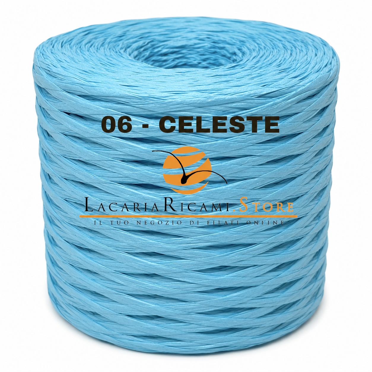 Rafia NATURALE - LacariaRicami.Store - Colore: 06 - CELESTE - by LacariaRicami.Store