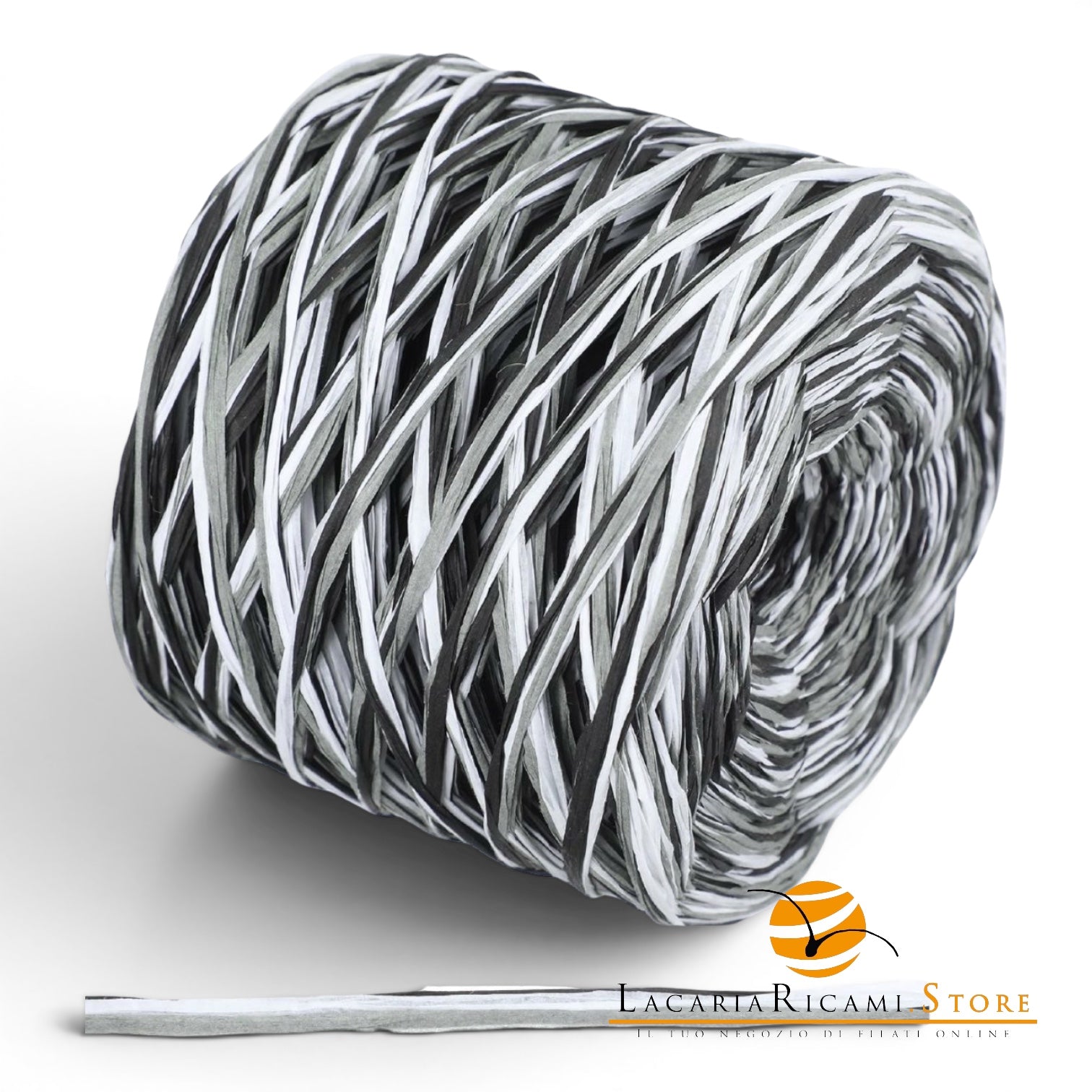 Rafia NATURALE - LacariaRicami.Store - Colore: 89 - MIX COLOR GRIGIO - by LacariaRicami.Store