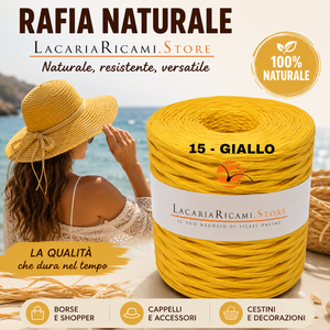 Rafia NATURALE - LacariaRicami.Store - Colore: - by LacariaRicami.Store