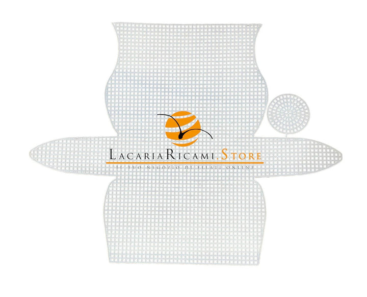 Rete Sagomata pochette 29,4x23 - - LacariaRicami.Store