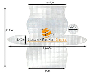 Rete Sagomata pochette 29,4x23 - - LacariaRicami.Store
