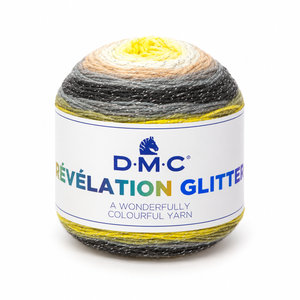 Lana Révélation GLITTER - DMC - Colore: 503 - OCRA GRIGIO GIALLO - by LacariaRicami.Store