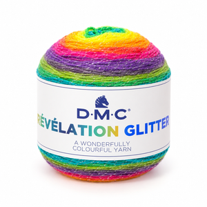 Lana Révélation GLITTER - DMC - Colore: 504 - ARCOBALENO - by LacariaRicami.Store