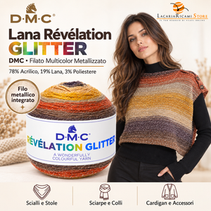 Lana Révélation GLITTER - DMC - Colore: - by LacariaRicami.Store