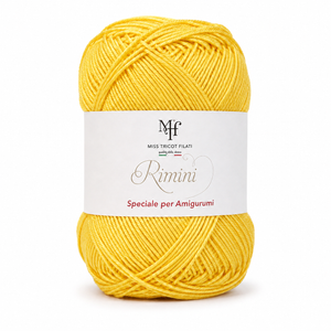 Cotone RIMINI - Miss Tricot Filati - Colore: 1167 - GIALLO - by LacariaRicami.Store