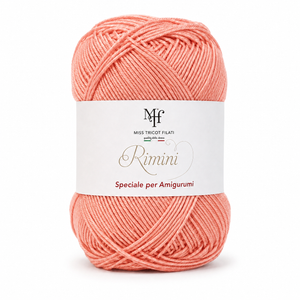 Cotone RIMINI - Miss Tricot Filati - Colore: 140 - SALMONE - by LacariaRicami.Store