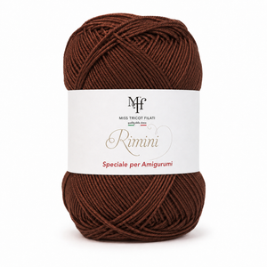 Cotone RIMINI - Miss Tricot Filati - Colore: 158 - MARRONE - by LacariaRicami.Store