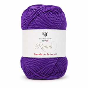 Cotone RIMINI - Miss Tricot Filati - Colore: 201 - VIOLA - by LacariaRicami.Store