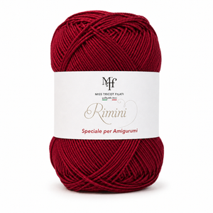 Cotone RIMINI - Miss Tricot Filati - Colore: 286 - AMARANTO - by LacariaRicami.Store