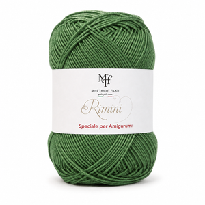 Cotone RIMINI - Miss Tricot Filati - Colore: 462 - VERDE SALVIA - by LacariaRicami.Store