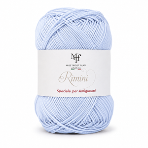 Cotone RIMINI - Miss Tricot Filati - Colore: 52 - AZZURRO BABY - by LacariaRicami.Store