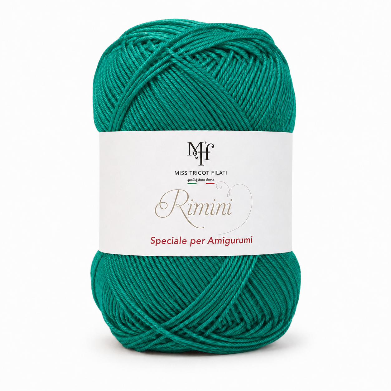 Cotone RIMINI - Miss Tricot Filati - Colore: 616 - VERDE BANDIERA - by LacariaRicami.Store