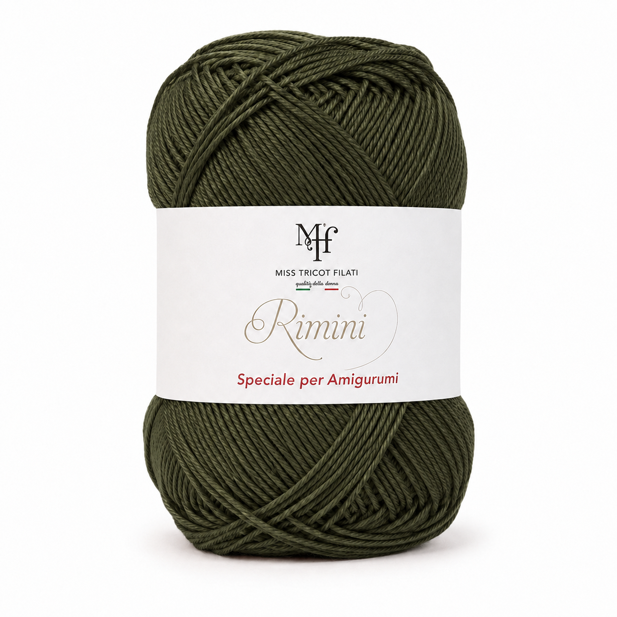 Cotone RIMINI - Miss Tricot Filati - Colore: 780 - VERDE MARCIO - by LacariaRicami.Store